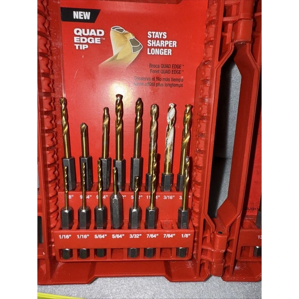 Lot Of Milwaukee Dewalt Ryobi Drill Bits And Drill Heads  Read**